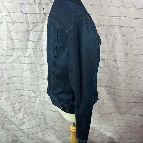 banana republic denim Jean Jacket with Fitted Silhouette and Classic Style sz s - Picture 2 of 8